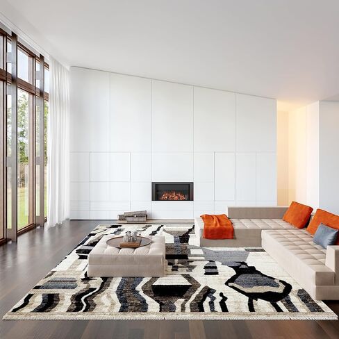 سجاد الولايات المتحدة الأمريكية x Prabal Gurung Bheri سجادة منطقة مجردة، 5x8، متعددة in Kuwait