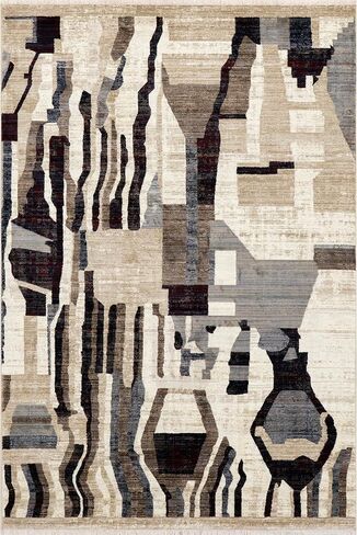 سجاد الولايات المتحدة الأمريكية x Prabal Gurung Bheri سجادة منطقة مجردة، 5x8، متعددة in Kuwait