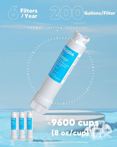 Water Filter Replacement Fit for EPTWFU01 Frigi-daire, Water Filter Compatible with Frig-idaire EPTW-FU01, EWF02, Pure-Source Ultra II, 1 Filter, By BOGDA in Saudi Arabia