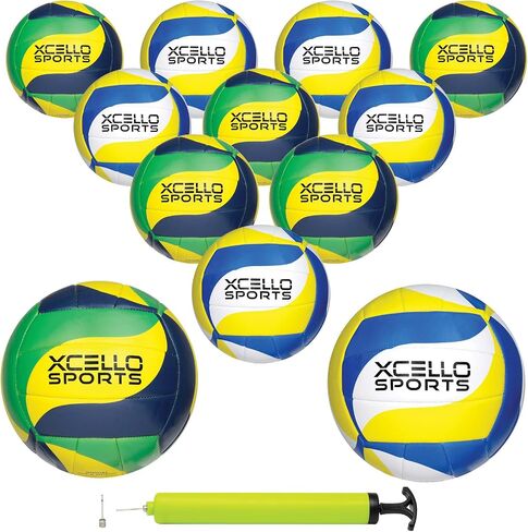 Volleyball Assorted Graphics with Pump Green, Navy, Yellow and Blue, Yellow, White in Saudi Arabia