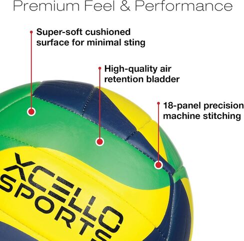 Volleyball Assorted Graphics with Pump Green, Navy, Yellow and Blue, Yellow, White in Saudi Arabia