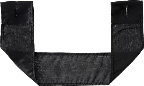 شعبية حمام سيناترا الستار الأسود الكلاسيكية الفاخرة نافذة الستار الديكور المعاصر اللون الأسود تصميم فريد أنيق نافذة الحمام الستار (36 "× 54" لكل منهما) مجموعة من 2 التعادل ديكور بلينغ الفسيفساء in Kuwait