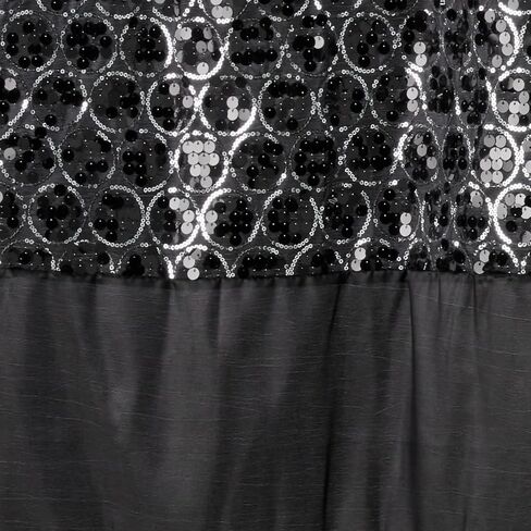 شعبية حمام سيناترا الستار الأسود الكلاسيكية الفاخرة نافذة الستار الديكور المعاصر اللون الأسود تصميم فريد أنيق نافذة الحمام الستار (36 "× 54" لكل منهما) مجموعة من 2 التعادل ديكور بلينغ الفسيفساء in Kuwait