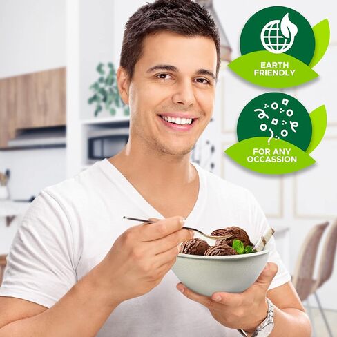 أوعية قصب السكر القابلة للتحلل من بامي، عبوة مكونة من 50 - 6 أونصة من الأوعية الورقية القابلة للتحلل في الميكروويف للاستخدامات الساخنة والباردة in Saudi Arabia