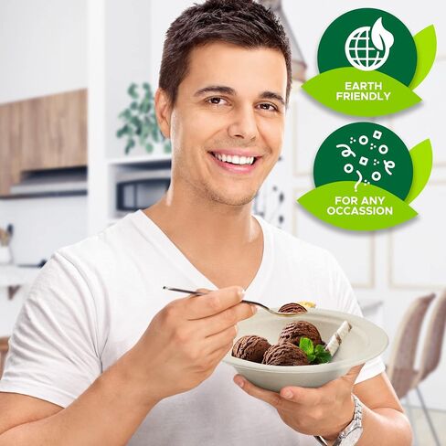 أوعية قصب السكر القابلة للتحلل من بامي، عبوة مكونة من 50 - 6 أونصة من الأوعية الورقية القابلة للتحلل في الميكروويف للاستخدامات الساخنة والباردة in Saudi Arabia