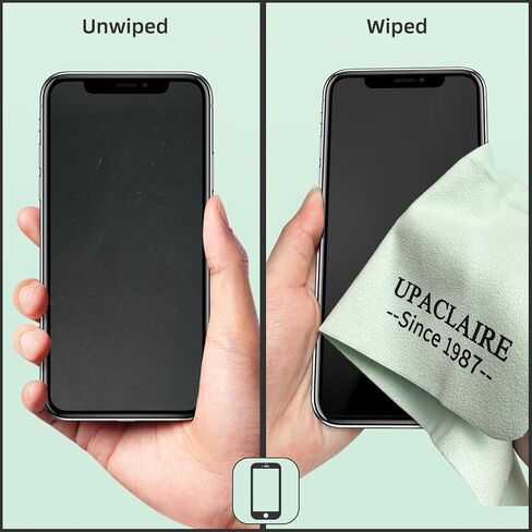 Suede Eyeglass Cloth 8" X 10" Extra Large Cleaning Cloth Washable, Durable Ultra-Fine High-Tech Premium Material for Eyeglasses Lenses Electronics and Screens in Saudi Arabia