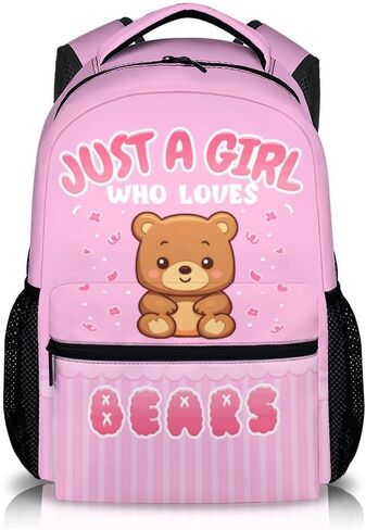 Girls Backpacks for School, Cute Backpack for Kids, Large Capacity Lightweight Bookbag, Pink Daypack for Elementary in Kuwait