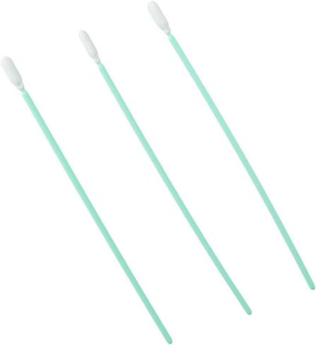 100Pcs Cleaning Swab Kit, Long Handle Foam Swabs, 16cm Foam Tips Sponge Stick, 6.3'' Wipe Swab for Inkjet Printer, Print Head Camera, Green in Saudi Arabia
