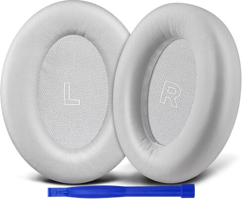 SOULWIT Replacement Earpads for Bose QuietComfort(QC) Ultra Wireless Headphones, Ear Pads Cushions with Softer Protein Leather, High-Density Noise Cancelling Foam, Added Thickness - Black in Saudi Arabia