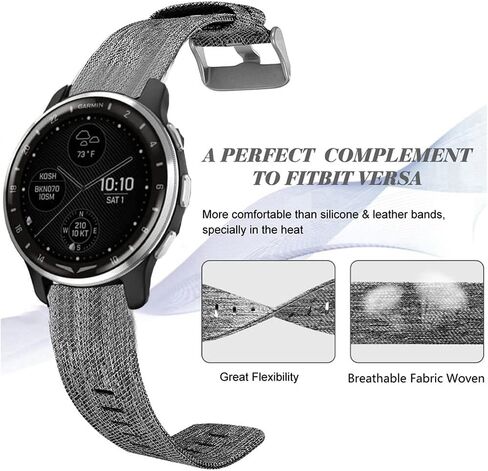 متوافق مع Garmin D2 Air Band، حزام إكسسوارات بديل من نسيج النايلون المنسوج المسامي متوافق مع Garmin D2 Air X10 GPS Smartwatch in Saudi Arabia