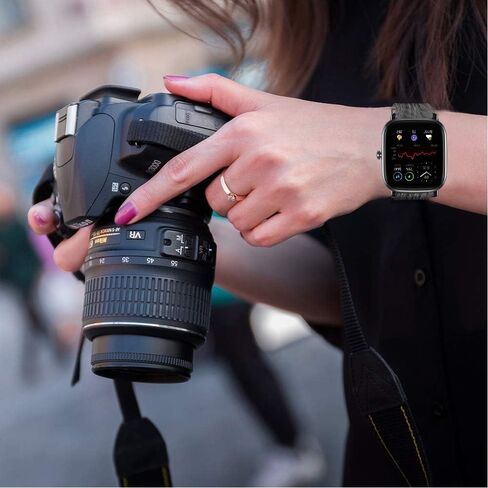 متوافق مع Garmin D2 Air Band، حزام إكسسوارات بديل من نسيج النايلون المنسوج المسامي متوافق مع Garmin D2 Air X10 GPS Smartwatch in Saudi Arabia