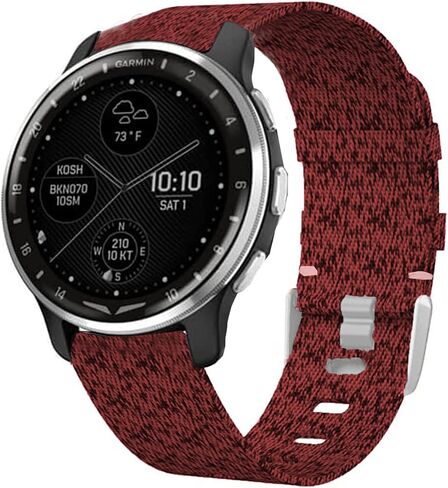 متوافق مع Garmin D2 Air Band، حزام إكسسوارات بديل من نسيج النايلون المنسوج المسامي متوافق مع Garmin D2 Air X10 GPS Smartwatch in Saudi Arabia