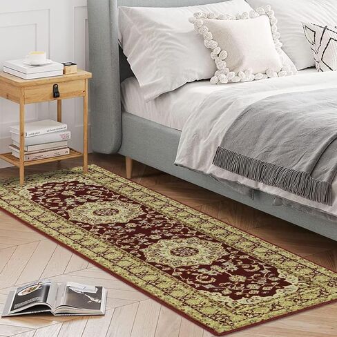 WESTLOOM Area Rug 2x6 Boho Runner Rug Medallion Entryway Runners Vintage Hallway Runner Indoor Kitchen Laundry Rug Non-Slip Oriental Accent Rug Non-Shedding Living Room Bedroom Long Rug Grey in Saudi Arabia