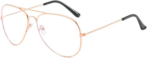 Classic Aviator Shortsighted Distance Glasses Metal Frame Clear Lens Myopia Glasses For Mens Womens in Saudi Arabia