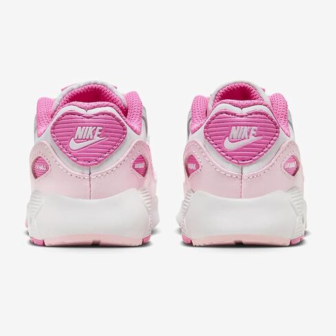 Nike Air Max 90 LTR Baby/Toddler Shoes (FZ3557-100, White/Pink Foam/Playful Pink) in Saudi Arabia