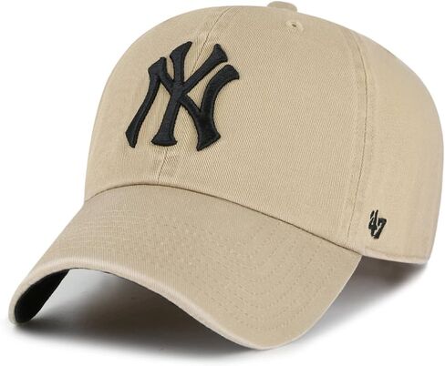 '47 قبعة كرة السلة ذات العلامة التجارية Clean Up New York Yankees كاكي بيج in Saudi Arabia