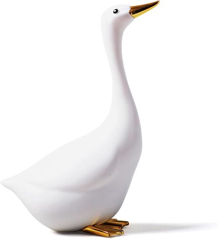 Duck Statue Decor Animal Gifts Figurine Modern Sculpture Home Ornament Table Centerpiece Crafts Polyresin Arts 7.9inch in Saudi Arabia