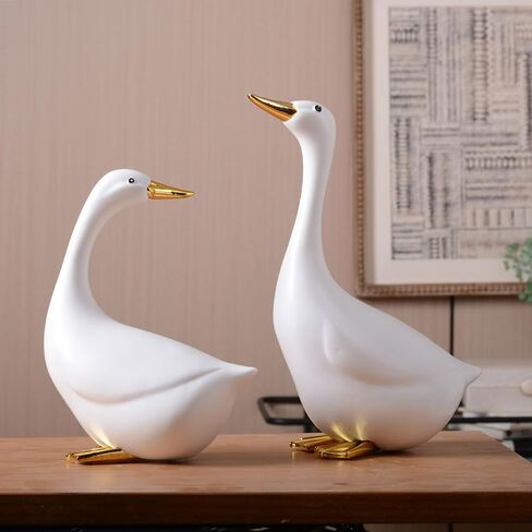 Duck Statue Decor Animal Gifts Figurine Modern Sculpture Home Ornament Table Centerpiece Crafts Polyresin Arts 7.9inch in Saudi Arabia
