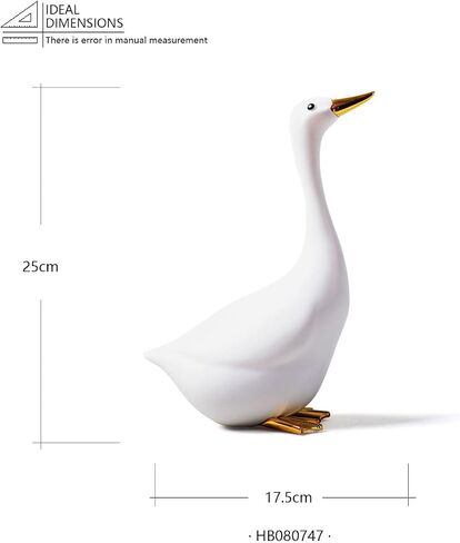 Duck Statue Decor Animal Gifts Figurine Modern Sculpture Home Ornament Table Centerpiece Crafts Polyresin Arts 7.9inch in Saudi Arabia