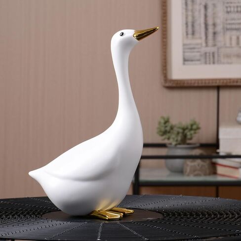 Duck Statue Decor Animal Gifts Figurine Modern Sculpture Home Ornament Table Centerpiece Crafts Polyresin Arts 7.9inch in Saudi Arabia