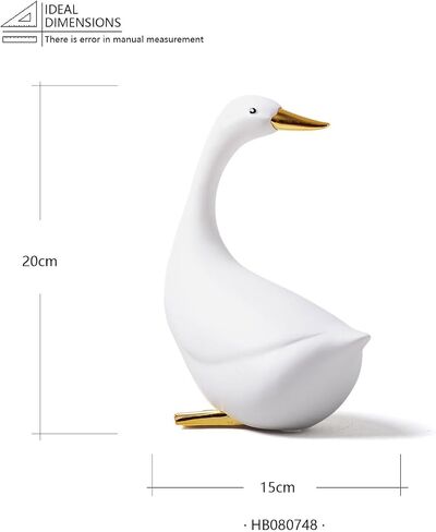 Duck Statue Decor Animal Gifts Figurine Modern Sculpture Home Ornament Table Centerpiece Crafts Polyresin Arts 7.9inch in Saudi Arabia