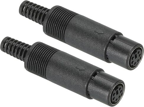 PATIKIL S-Video DIN Mini Female Socket 8 Pin Signal Transmission for TV, DVD Player Pack of 2 in Saudi Arabia