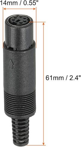 PATIKIL S-Video DIN Mini Female Socket 8 Pin Signal Transmission for TV, DVD Player Pack of 2 in Saudi Arabia