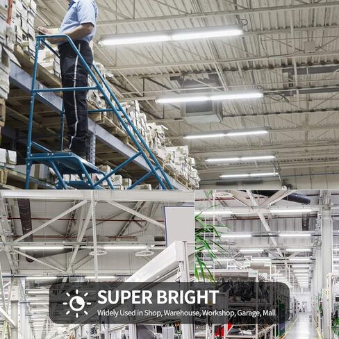 مصابيح إضاءة LED TRLIFE 4FT، مصابيح أنبوبية LED T8 4FT 28W 5000K ضوء النهار الأبيض، 3360 لومن استبدال مصابيح LED ذات الصف المزدوج لتركيبات الفلورسنت 4FT، غطاء شفاف، يعمل بالطاقة المزدوجة، إزالة الصابورة (4 عبوات) in Saudi Arabia