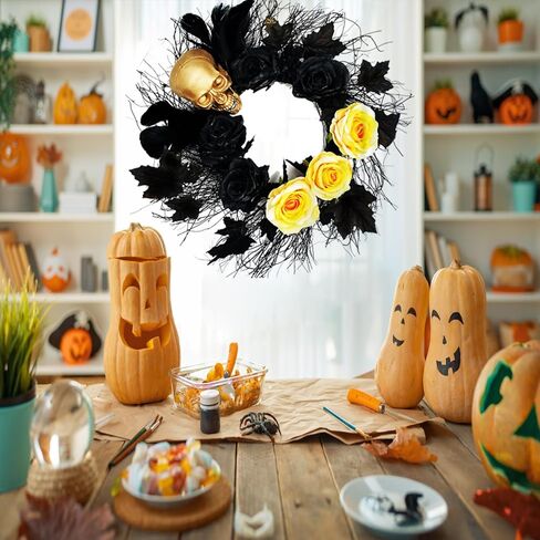 Green Eucalyptus Wreaths 20 Inches Front Door Wreath White Berries Welcome Sign Round Artificial Wreath Outdoor Porch Grapevine Farmhouse Greenery Wreaths for All Seasons Spring Summer Fall Winter in Saudi Arabia