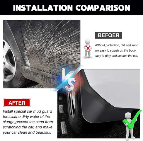 Autorder Mud Flaps Splash Guards for Chevy/Chevrolet Trailblazer 2021 2022 2023 2024 Accessories Mudflap Fender Flares Front and Rear Mud Guard Set 4PCS in Saudi Arabia