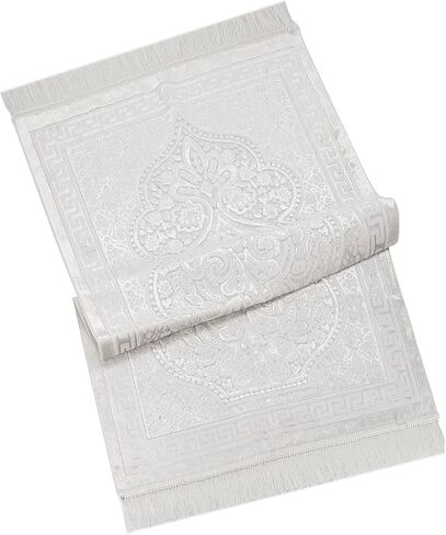 ihvan online, Soft Plush Lux Velvet Muslim Prayer Rug | Thick Janamaz | Sajadah | Soft Islamic Prayer Rug | Islamic Gifts | Prayer Carpet Mat, Elegant, Color: Pink in Saudi Arabia