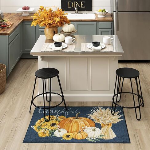 سجادة مطبخ Mohawk Home Harvest، باللون الأزرق من Thanksful Harvest (2' x 3' 4") in Kuwait