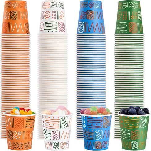 500 Pack 5oz Paper Cups, Colorful Disposable Paper Cups, Mini Mouthwash Cups, Small Paper Cups for Parties, Picnics, Barbecues, Travel and Events in Saudi Arabia