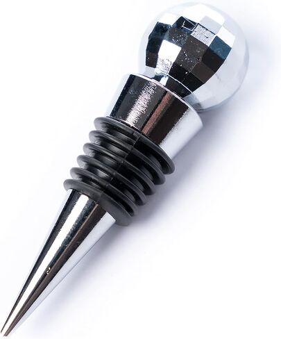 سدادة نبيذ كرة ديسكو من NPW، سدادة نبيذ قابلة لإعادة الاستخدام، ملحقات الحفلات الرجعية، سدادة زجاجات 70 ثانية، أدوات شرب كرة مرآة للبار، مناسبة للزجاجة القياسية in Kuwait