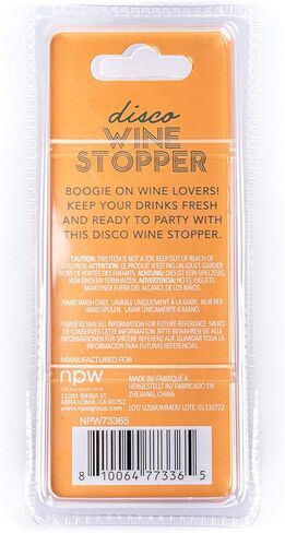 سدادة نبيذ كرة ديسكو من NPW، سدادة نبيذ قابلة لإعادة الاستخدام، ملحقات الحفلات الرجعية، سدادة زجاجات 70 ثانية، أدوات شرب كرة مرآة للبار، مناسبة للزجاجة القياسية in Kuwait