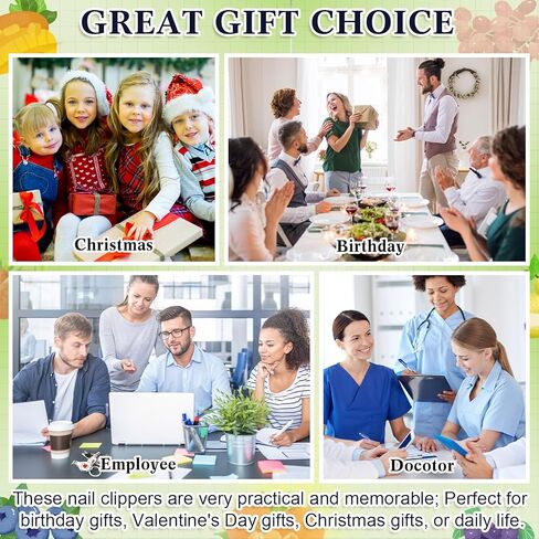 روشتيا 30 قطعة سلسلة مفاتيح ملهمة لقص الأظافر مع اقتباسات تحفيزية لتقدير هدية الشكر (الفاكهة) in Kuwait