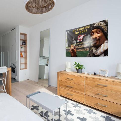 Snoopil Singer Doggy 3x5 FT Tapestry Rapper Music Tapestries With 4 Brass Grommet Room Decor Banner in Saudi Arabia