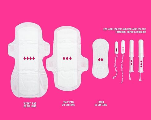 Here we Flo Regular & Super No Applicator Cotton Tampons, 16 CT in Saudi Arabia