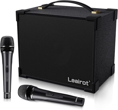 Portable monophonic Analog Synthesizer Karaoke Machine for Kids with 2 Wireless Microphones in Saudi Arabia
