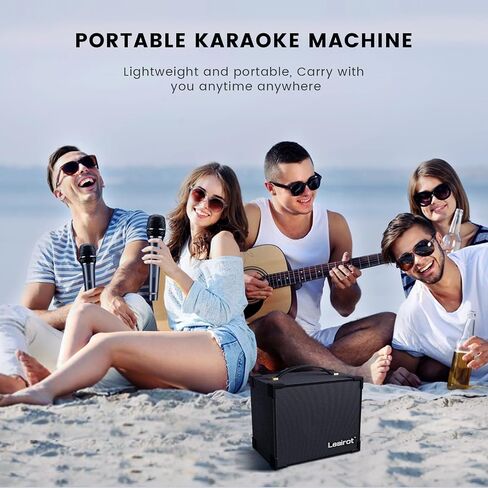 Portable monophonic Analog Synthesizer Karaoke Machine for Kids with 2 Wireless Microphones in Saudi Arabia