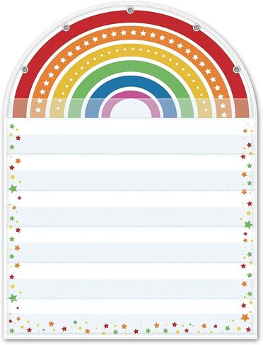 Godery Black 7 Pocket Chart (Black Rainbow) in Saudi Arabia