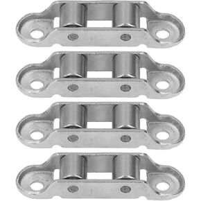 4Pcs Heavy Duty Sliding Patio Door Roller Stainless Steel Double Drive Door Sliding Roller Silent Sliding Roller Universal Metal Sliding Axles Window Pulley for Sliding Door,Sliding Window,Cabinets