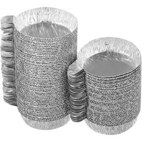 Baluue 100pcs Liquid Weighing Pan Powder Serving Tray Aluminum Foil Chemistry Weigh Boat Aluminum Weighing Dishes Small Aluminum Foil Weighing Trays Sample Weighing Trays Labs Supplies
