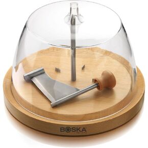 BOSKA Cheese Curler Amigo Stainless Steel - Best for Cheese Wheel or Chocolate - Multifunctional Rust-Proof Shredder - Manual Handheld Flaker - 10 Year Warranty
