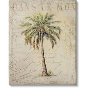 Stupell Industries Vintage Palm Tree Canvas Wall Art by Andrea Haase