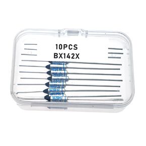 BF142X, BF142X Fuse, BF142, BF142 Fuse, Thermal Fuse BF142X, BF142X, 142 Degree 16A 250V Cutoff TF Pellet Axial Lead Temperature Links (10 Pcs)