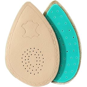 Metatarsal Pads Women, 2 Pairs Ball of Foot Cushions for Women, Anti Slip Weight Shifting Shoe Inserts for High Heels, Sheepskin Leather Combined with Soft Latex, All Day Pain Relief (Skin-Sharp)