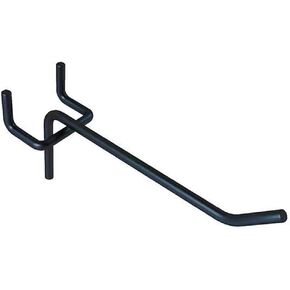 50Pcs Pegboard Hooks, 4 Inch PegBoard Shelving Hook Heavy Duty Peg Wall Hooks Fit 1/4" or 1/8" Pegboard for Garage, Office, Kitchen, Store, Black