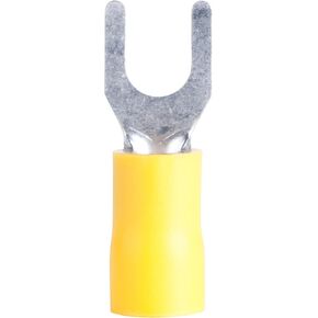 Gardner Bender 75-116 Electrical Spade Terminal, 12-10 AWG, Insulated Barrel, Crimp Connection, Yellow
