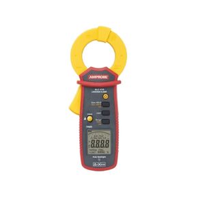 Amprobe ALC-110 True-RMS AC Leakage Current Clamp with Mechanical Lock Jaw, 6000 Counts Digit Large Scale, Red